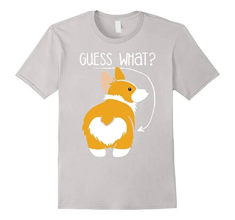 Funny Corgi Butt Dog Dog Lovers Gift Mens T Shirt New 100 Cotton Short Sleeve ONeck Tshirt Casual Unisex Top S