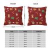 Christmas Pillow Case Cushion Cover Soft Printed Pillow Cover Novelty Pillowcases For Chair Sofa Home Decoration