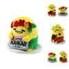 Cute Cartoon Plush Lazy Egg Toy With Hawaiian Ukulele 18cm To 20cm