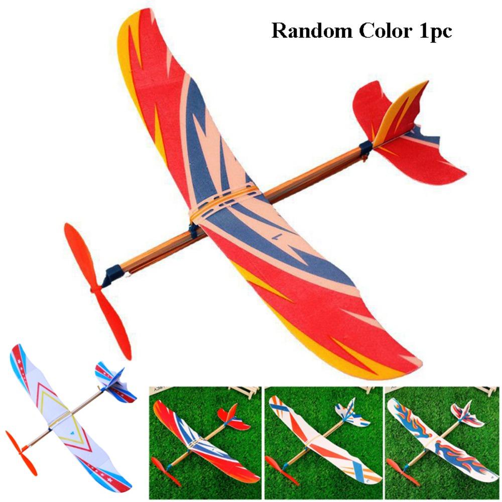 Random Color Hand Throw Flying Glider Planes Flying Plane Airplane Glider  For Children Random Color 1pc