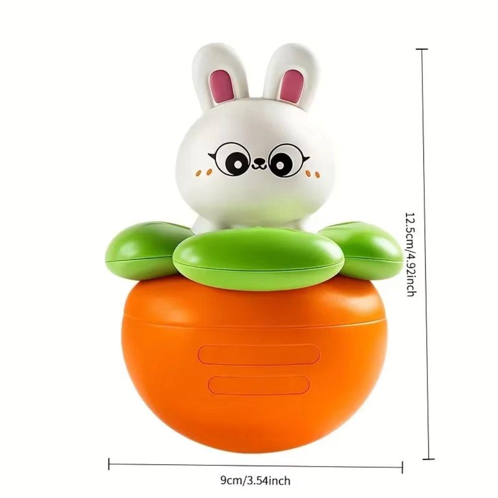 Toy Doll Rabbit Carrot Tumbler Doll Crafts Rabbit Tumbler Toy Lovely Baby Swing Toy Birthday