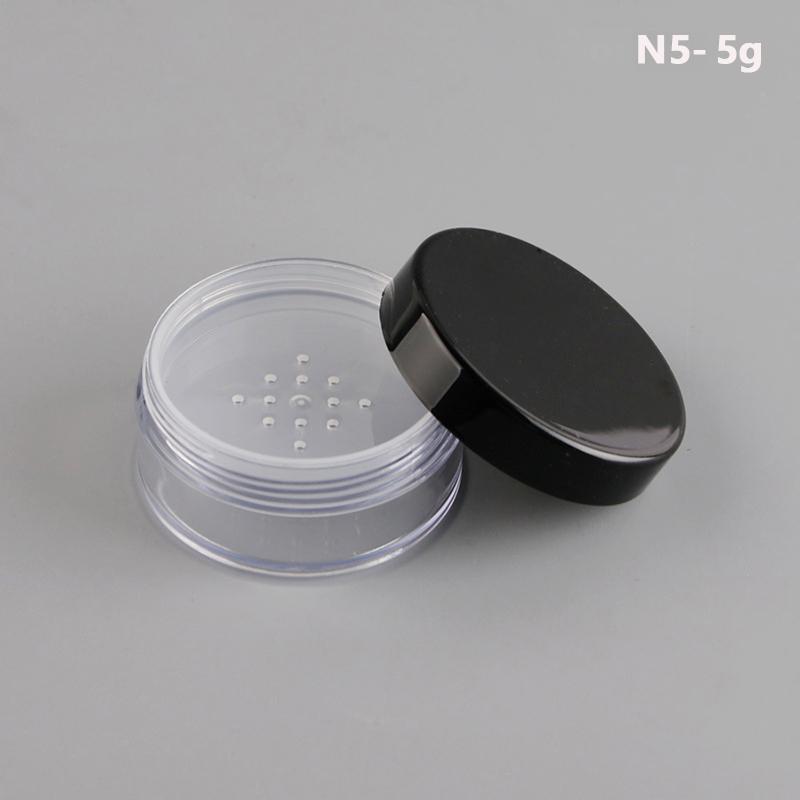 2/3g Powder Empty Box Portable Plastic Box Handheld Empty Pot With Sieve Cosmetic Travel Makeup Jar Sifter Container Refillable