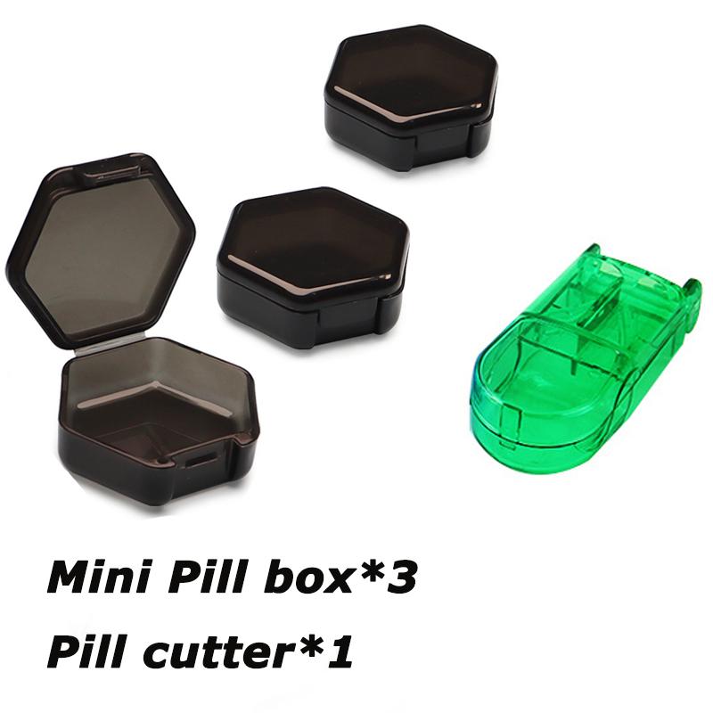 7 Day Pill Organizer Case Portable Plastic Medication Planner for Vitamins Fish Oils Supplements Capsule Container