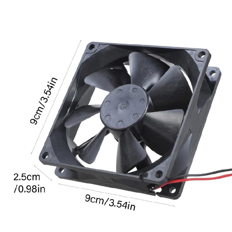 Smooth 90mm 24V Brushless Fan with 3800RPM Speed for Efficient Cooling in Tight Spaces and 3D Printers