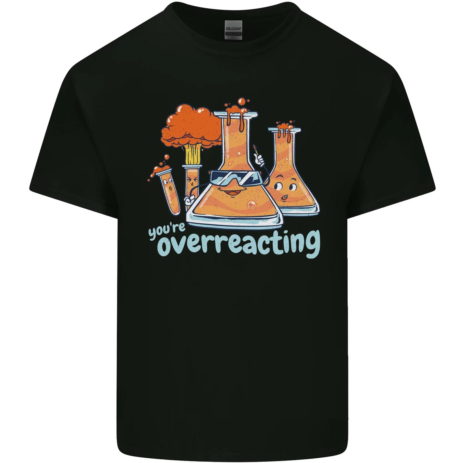 Chemistry You re Over Reacting Science Geek Kids T-Shirt Childrens S