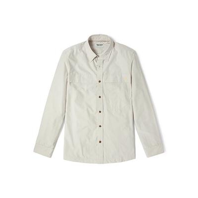 Outdoor Casual Loose Breathable Solid Color Long Sleeve Shirt Men Shirts White A2E12-BH7