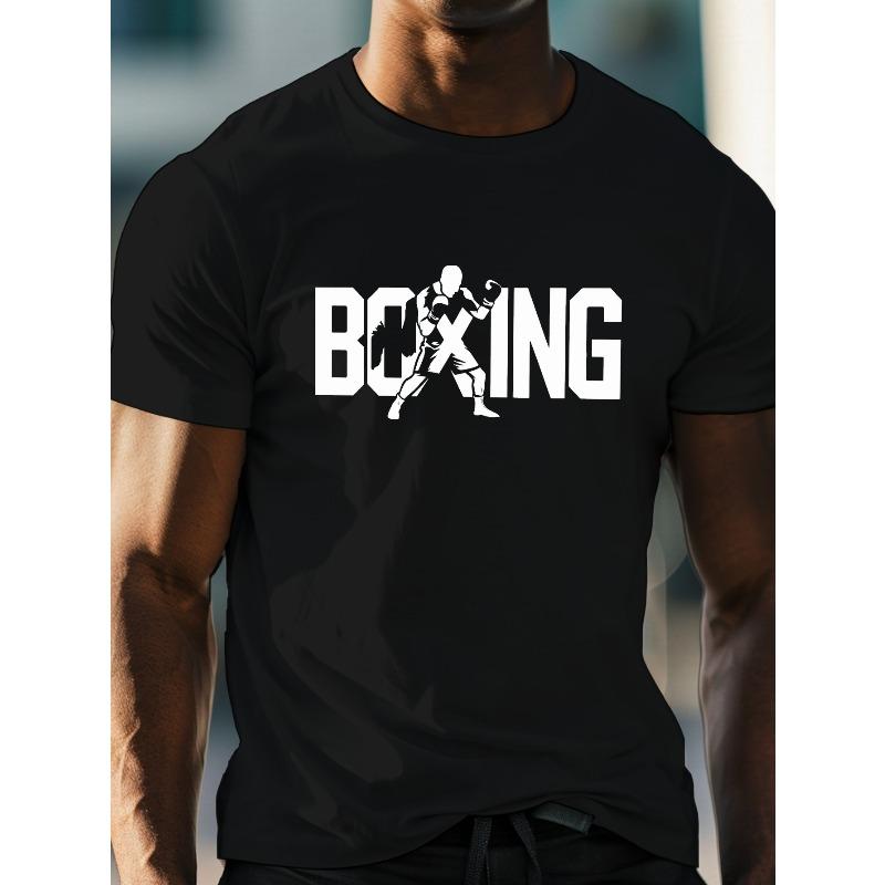 

European size Soft Slight Stretch Polyester Summer T-shirt, Crew Neck Short Sleeve Graphic Print Tees For Men, Classic Casual Tops For Outings S чорний