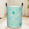1pc Laundry Basket, Balloon Pattern And Joy Print Storage Basket - Portable Laundry Basket for Bedroom, Bathroom - Durable Clothing, Toys, Books Finis