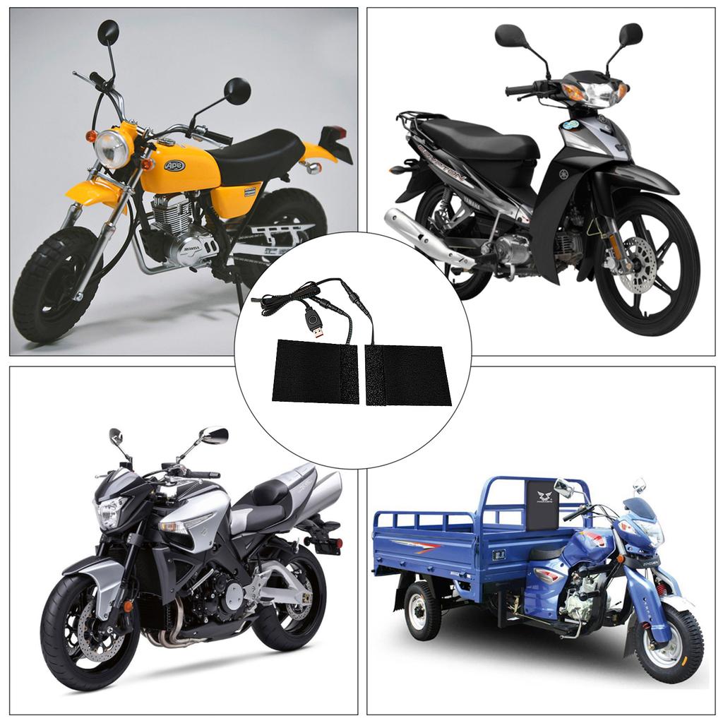 Housse chauffante pour poignées de guidon de moto