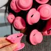 Pink Soft Silicone Magic Hair Care Rollers Set No Heat Hair Curler DIY Curling Styling Tool for Beautiful Curls - 10/20/30/50/10