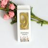 Gold Number Cake Candles for Birthday Celebrations - Party Decoration Arrangement.