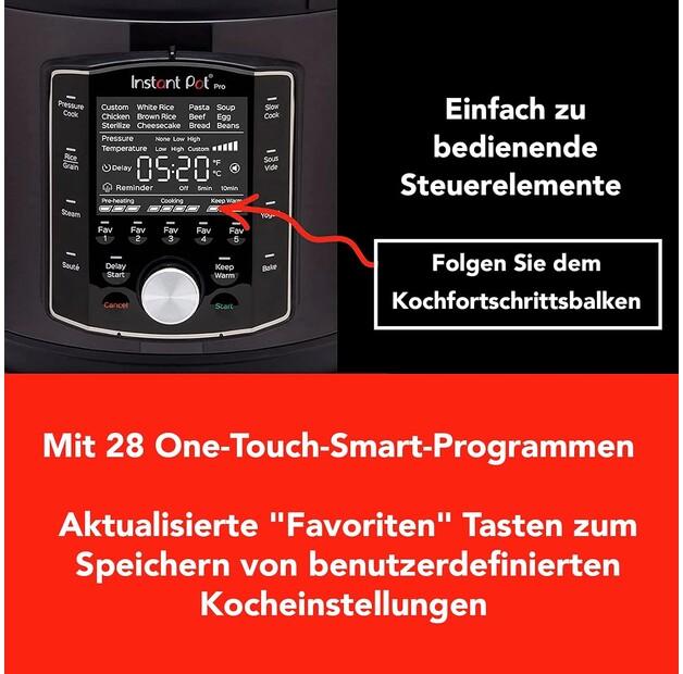 Мультиварка Instant Pot Pro 10-в-1 5.7 л (112-0167-01-EU)