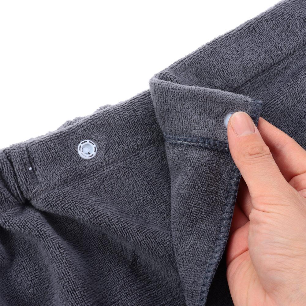 2 PCS Wearable Short Pants Towel Button Closure Swimming Wrap Towel Men's Bath Towel  Shower Spa
