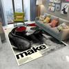 Funny Animal Carpet Mat Rug Street Art Style Vibrant Colors Home Decoration Living Room Bedroom Decorative Non-slip Floor Mat