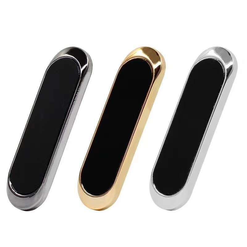 Slim Magnetic Car Phone Holder Strong Adhesion Portable Design For Dashboard Home Office Daily Use