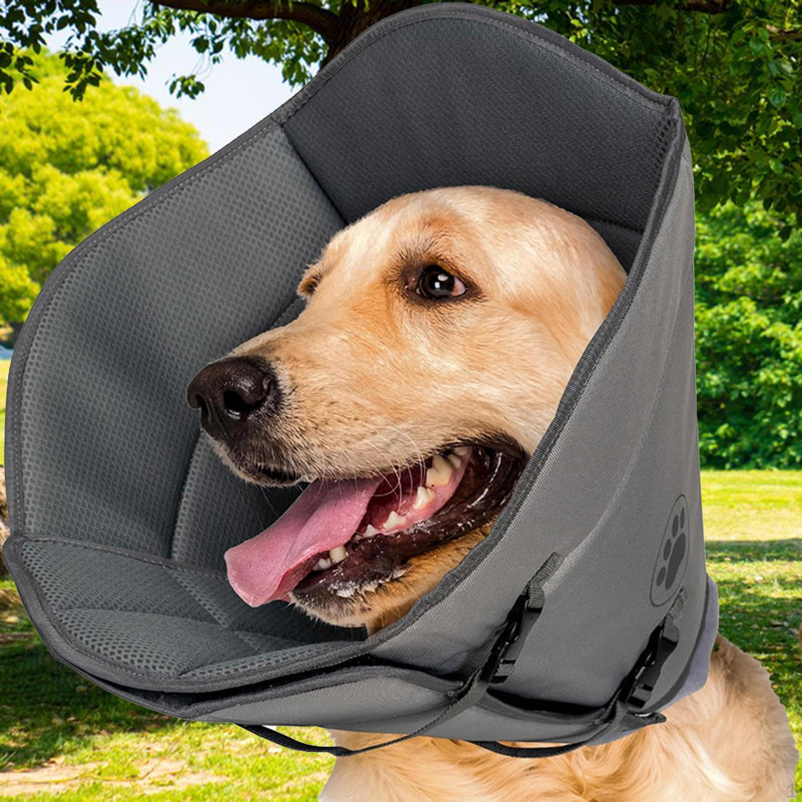 

Dog Cone Collar Easy to Wear Protective Lightweight Neck for Grooming M