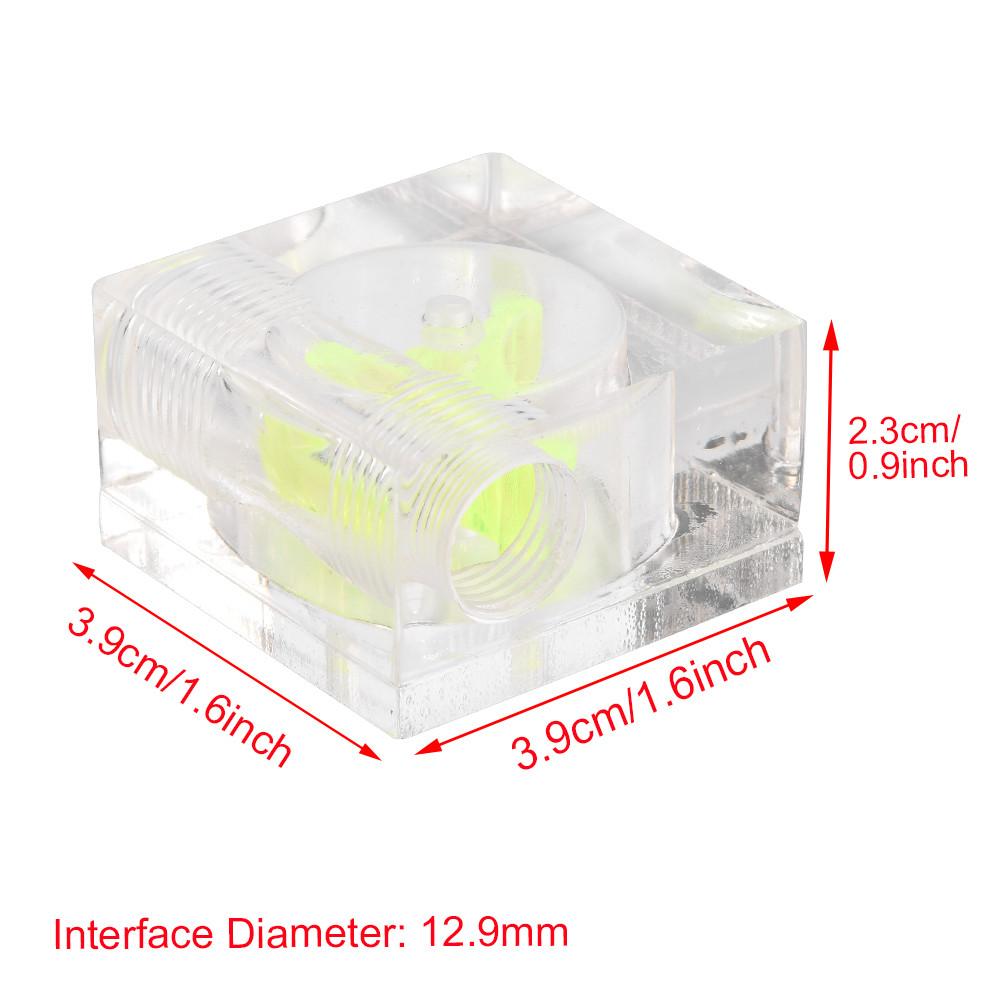 3 Impeller Water Cooler Flow Meter Indicator for PC Water Cooling System G1 4 Thread