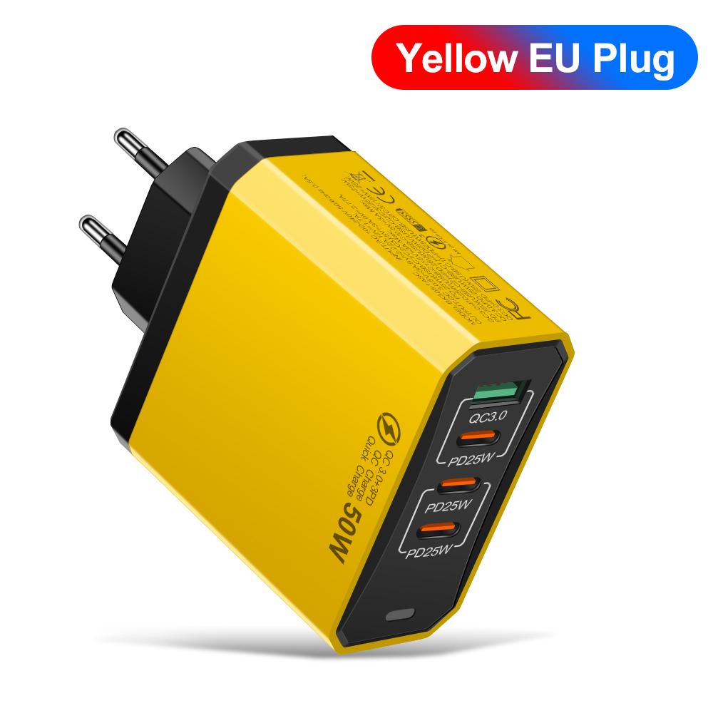 Total 100W USB Charger Phone Charger Fast Charging For Xiaomi Samsung  Travel Charger Adaptor For iPhone Quick Charger