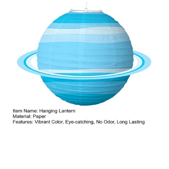 1 Set Papierlaterne Kreative Form Exquisites Muster Lebendige Farbe Faltbar Breite Anwendung Dekorativ Attraktiv DIY Planet Papier Party