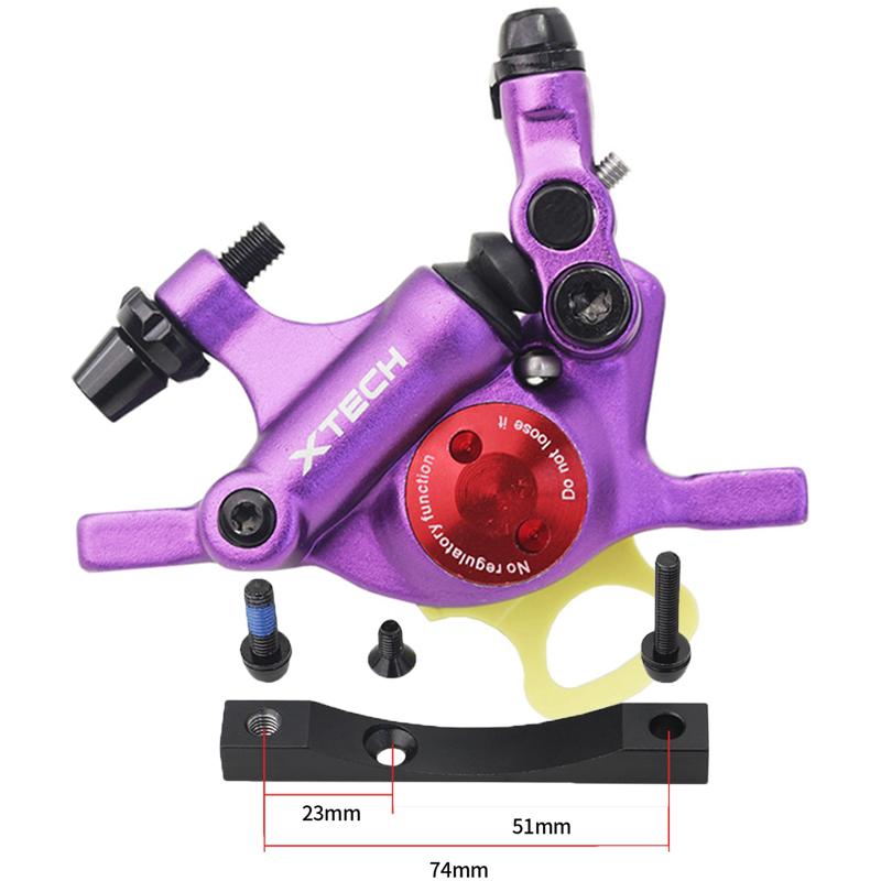 XTECH HB100 Line Pulling Hydraulic Disc Brake Calipers For Xiaomi M365 Electric Scooter Rear Wheel Aluminum Alloy Brake