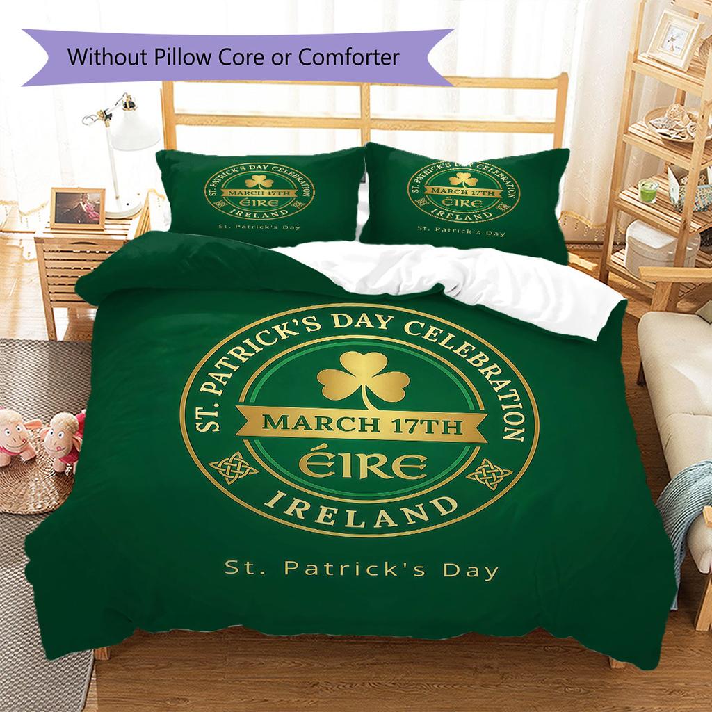 UjpestFC Pattern Bedding Quilt Set Quilt Cover Pillowcase Home Decoration Birthday Gift (1 * duvet cover + 2 * pillowcase, without core)