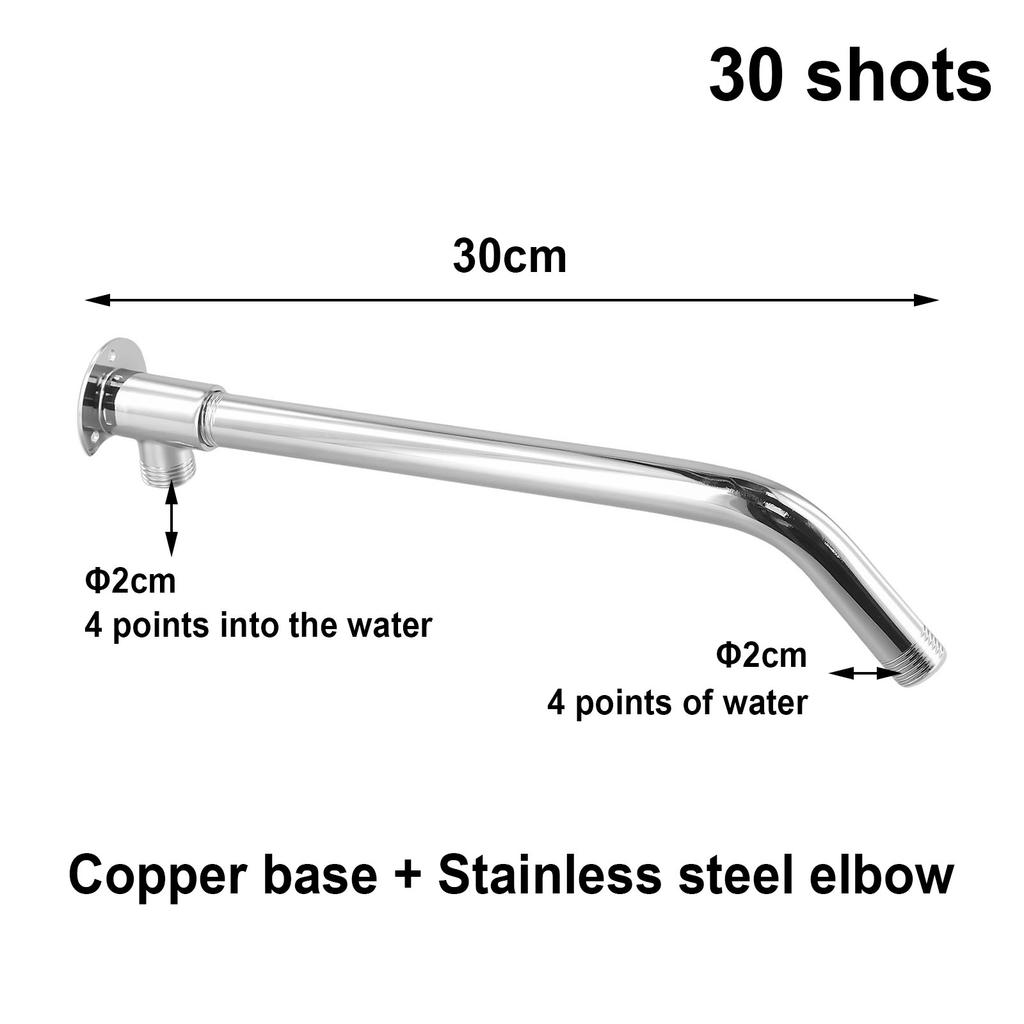 Stainless Steel Shower Bottom Hose Wall Mounted Shower Head Extension Stainless Steel Shower Arms Bottom Hose New