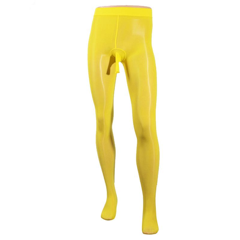 Cross-border E-commerce Men's Jj Sets of Stockings, Aircraft Opening Ultra-thin Bare-leg Pants, Oily Pantyhose, Sao Men's Socks