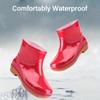 Ladies Fashion Ankle Boots, Non-Slip Tread Sole, Durable, Adult Short Rain Boots