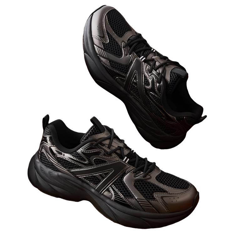 New Anta Abrasion Resistant Breathable Low Top Casual Shoes Men's Black 112538896-5
