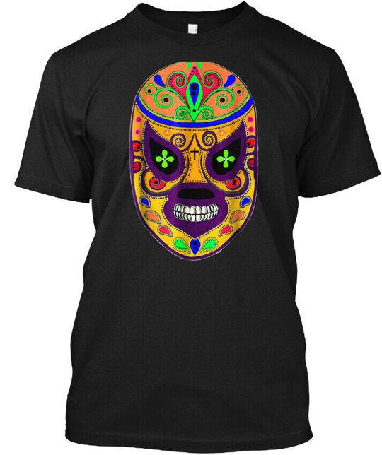 Feel-ink Lucha Libre El Santo Dia De Mue T-Shirt Made in the USA Size S to 5XL S разноцветный