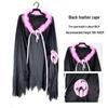 Children's Witch Halloween Black Cloak Costume for Dress-up and Cosplay