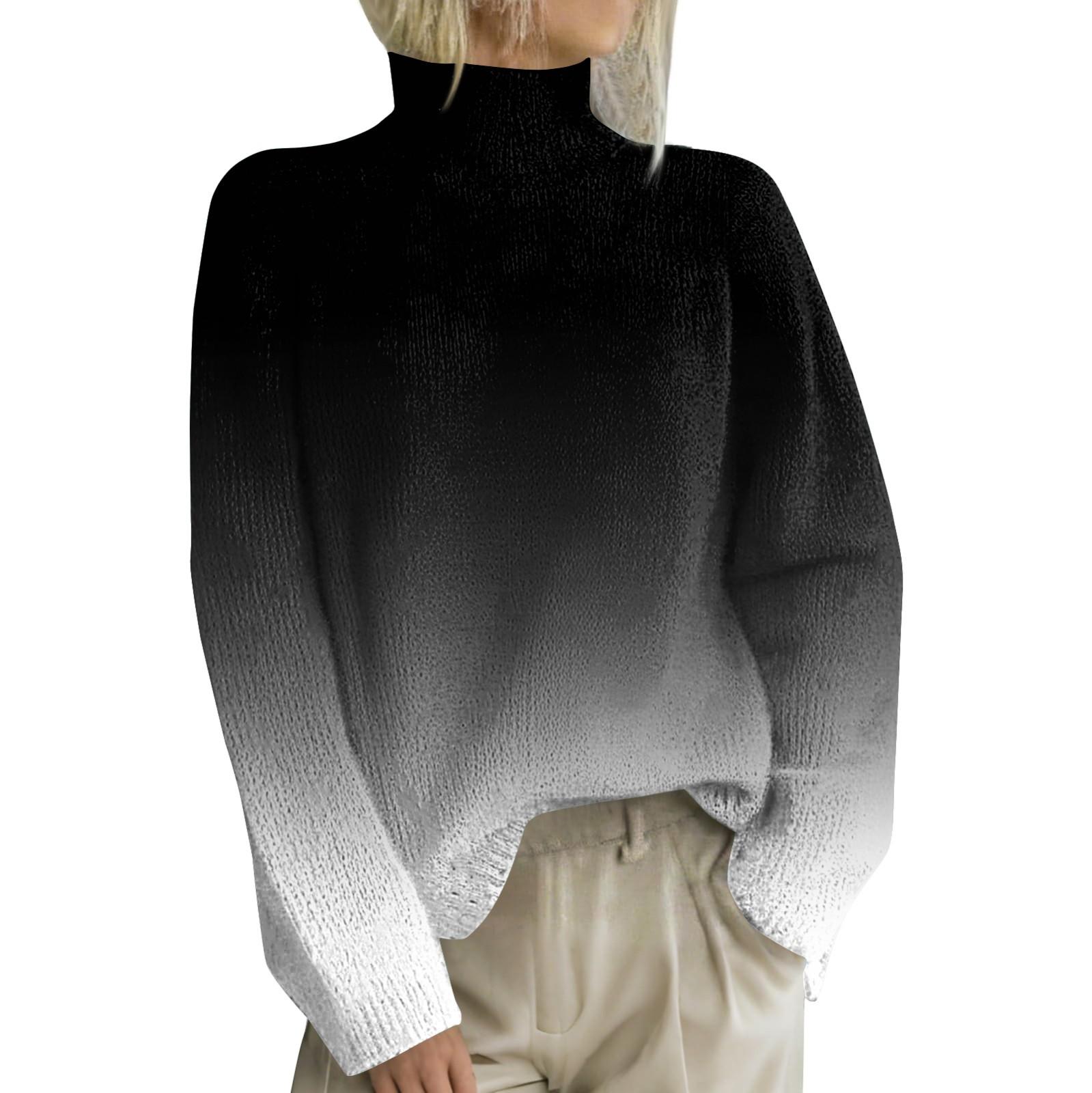 Рождественские толстовки для женщин Вязаный свитер Милая рубашка Осенняя водолазка — фото 3