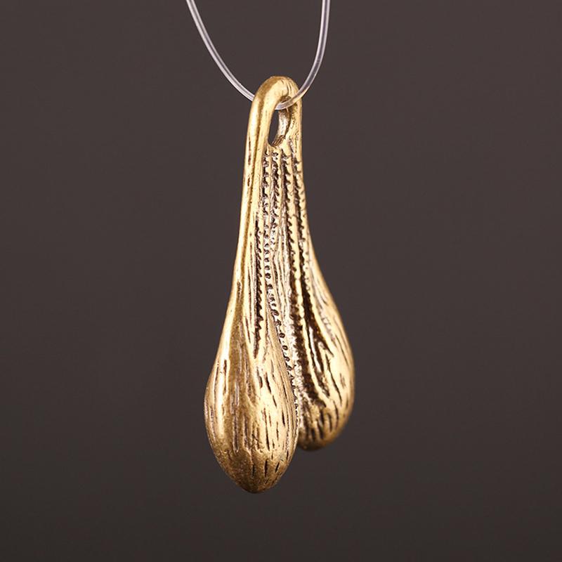Solid Brass Men'S Testicle Pendant Keychain Car Keychain Diy Accessories