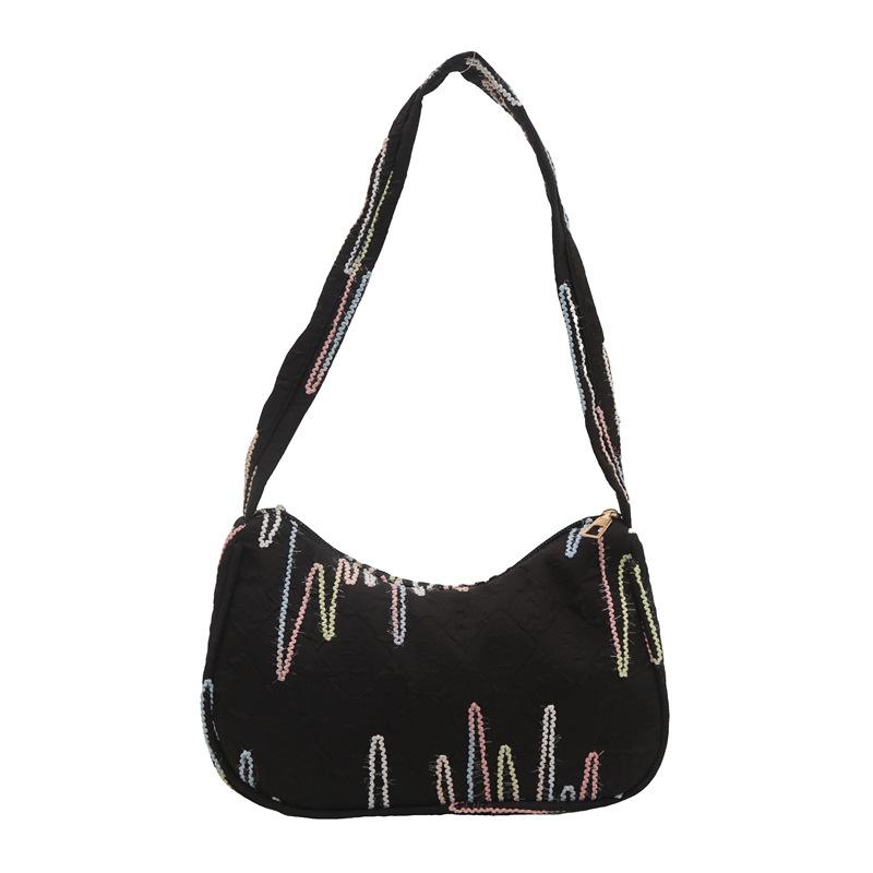 Nylon Dumpling Bag Fashion Messenger Small Bag Women's Versatile Shoulder Bag Autumn and Winter Fashion Temperament Underarm Bag Women