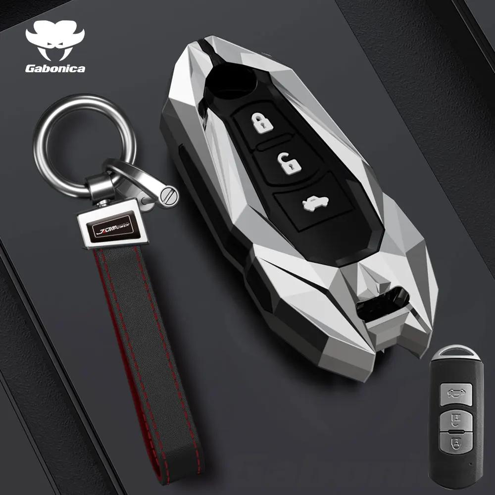 Key Case for Car New 2 3 Buttons Zinc alloy Car Key Fob Case Cover For Mazda 2 3 6 Atenza Axela Demio CX30 CX-4 CX-5 CX5 CX-3 C