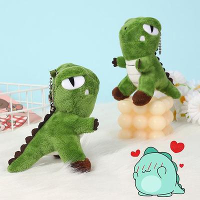 1Pc Plush Dinosaur Backpack Pendant Tyrannosaurus Rex Key Ring Doll Cute School Bag Charm Plush Pet