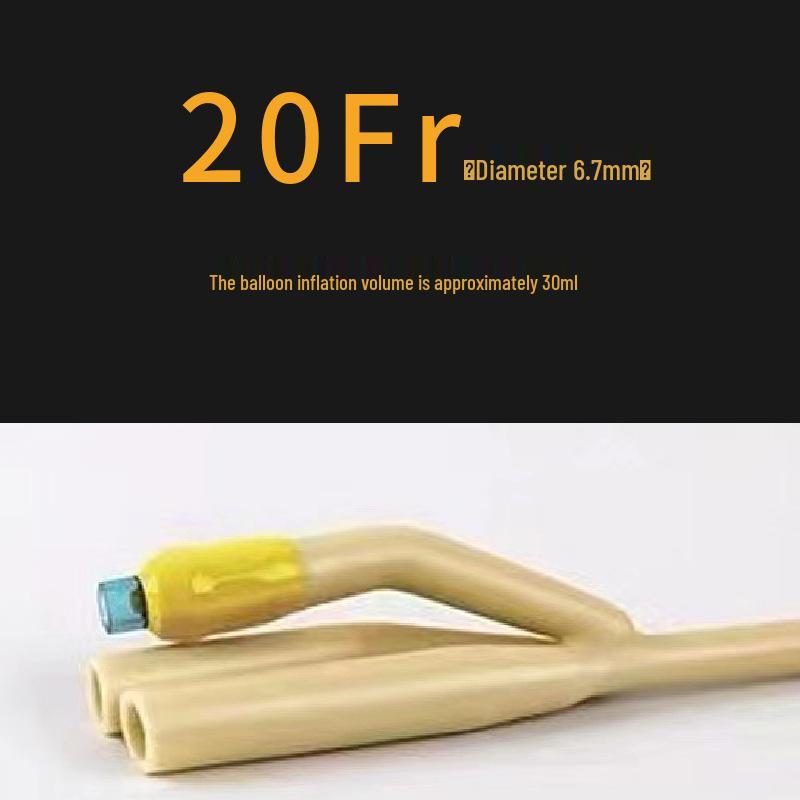Weili Medical Double and Triple Lumen Latex Catheter - Sterile Drainage Tube for All Ages & Genders