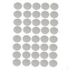 40 Circle Blank Tags Engraving Stamping Charms Pendant Necklace 10mm