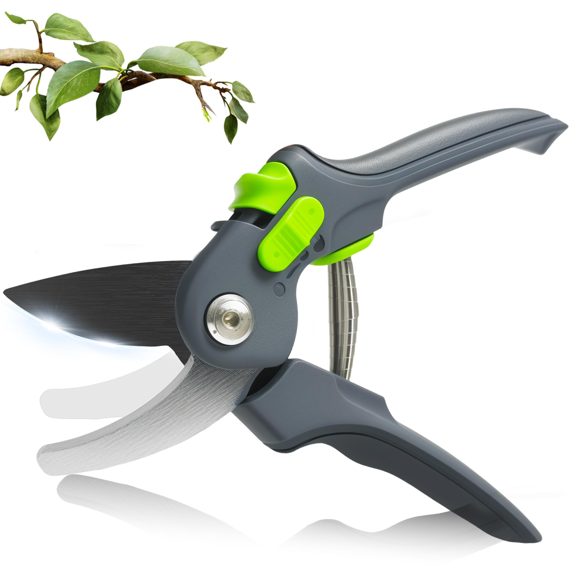 

для профессиональной обрезки, регулируемый до двух садовых секаторов SK5, простая обрезка в 3 раза, садовые декоративные садовые принадлежности [Новинка 2025, серый