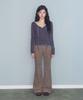 Mileko Stitch Ribbon T Charcoal