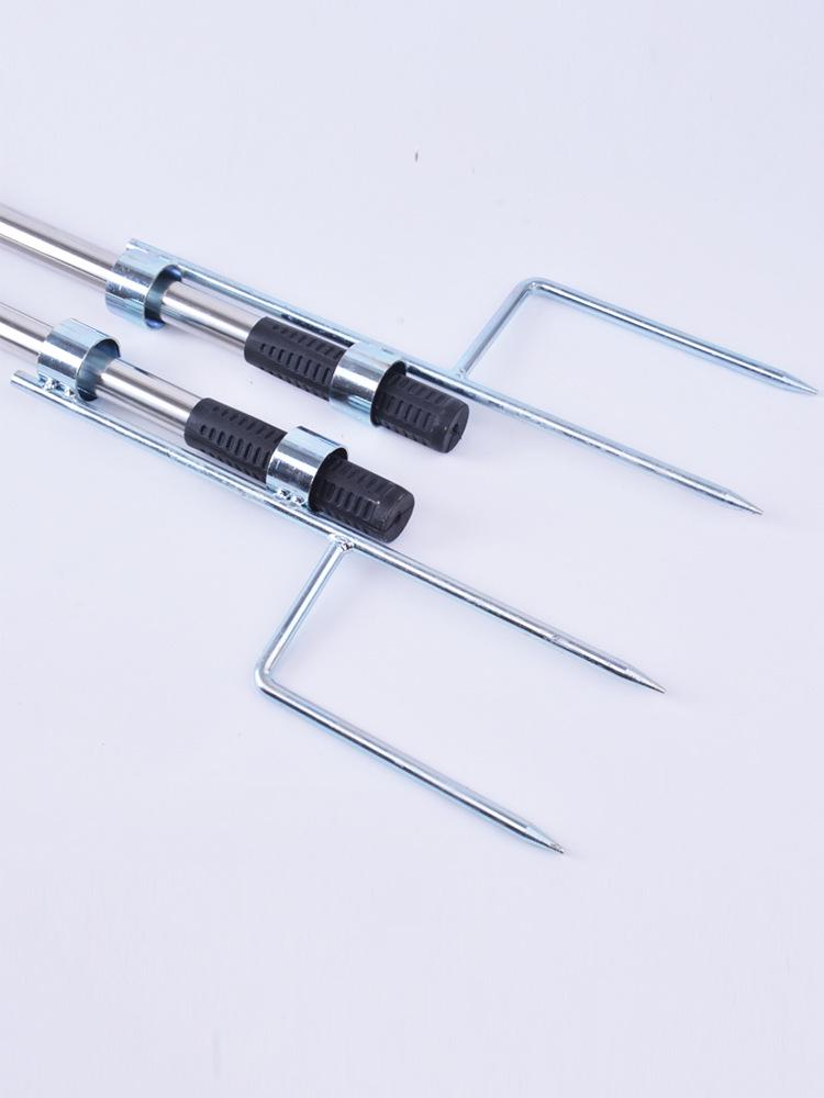 Telescopic Sun Umbrella with Fixing Bracket and Three-Ring Ground Stake