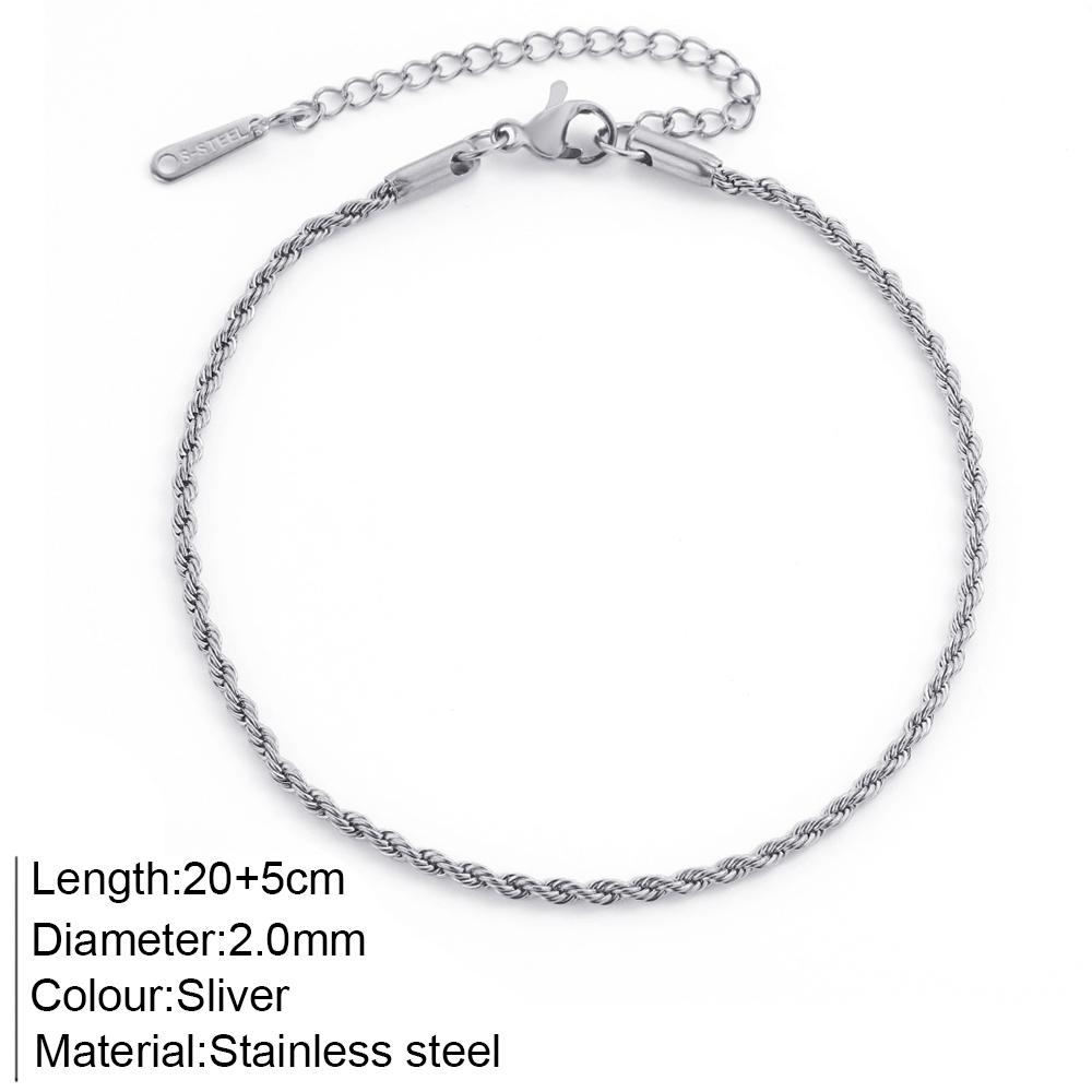 Stainless Steel Delicate Anklet for Women Gold Color Chain Anklet Bracelets On The Leg Do Not Fade Anklet Jewelry Women 2025 New