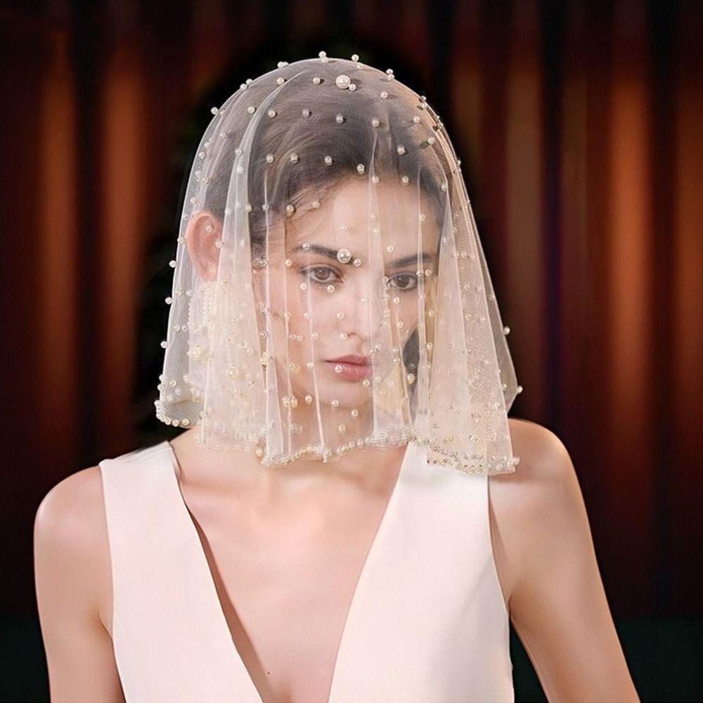 French Wedding Veils Short Bride Head Gauze Fashion Brides Veil  Headpieces