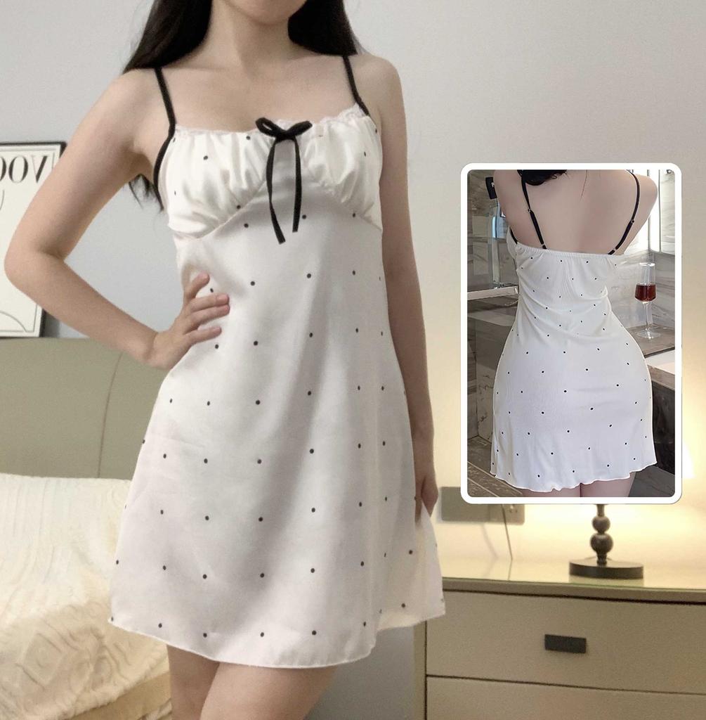 Sexy nightdress new seduction pure desire style sexy lace edge thin loungewear comfortable suspender pajamas women