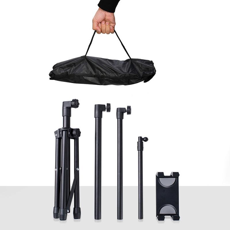 

1Pc 360° Rotation Tablet Mount Stand IPhone Black Floor Tablet Tripod Stand 4.7-12.9 Universale Height-adjustable Tripod Stand