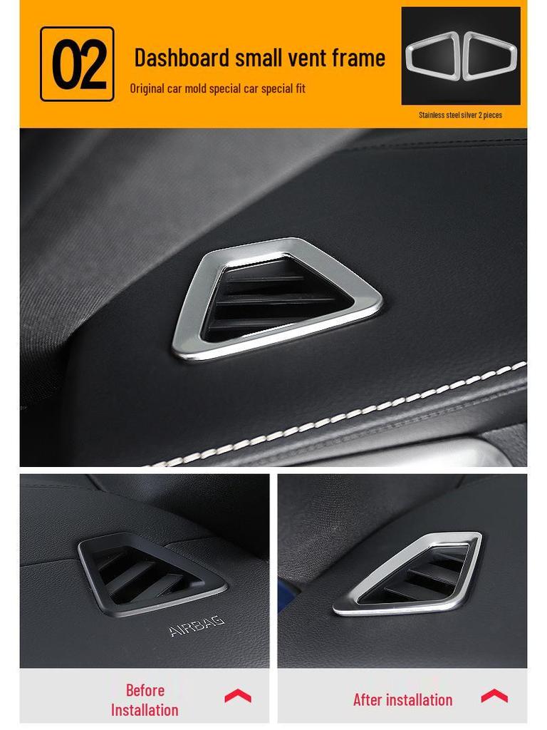 Volvo XC60 (2018-2025) Stainless Steel Interior Trim: Center Console & Speaker Decoration Frame