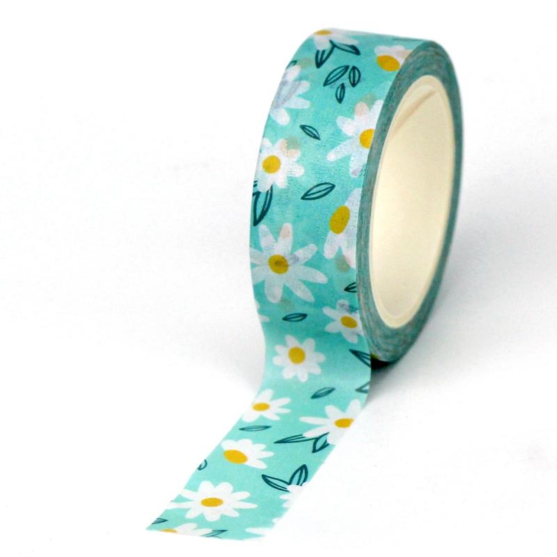 NEW 1PC. 10M Decorative Plant Flowers Leaves Washi Tape Set Scrapbooking Journaling Adhesive Masking Tape Cute Papeleria