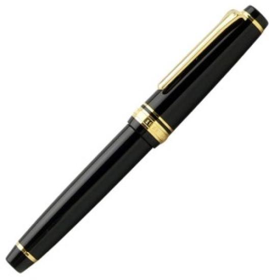 Sailor Professional Gear Slim Gold Fountain Pen Black Extra Fine Nib 11-1221-120 with Converter