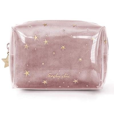 NEOVIVA Makeup Mini Large Cosmetic Perfect for Everyday Business and Size Jelly Pink Pouch, Wallet, Functional, Capacity, Storage, Fashionable,
