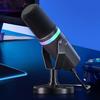 XLR/USB Dynamic Gaming Microphone RGB PC Mic PC Computer Gaming Mic for Studio Recording Streaming Content Creation